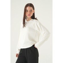 Rays Ekru Bisiklet Yaka Sweat 8277A