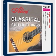 Alice AC130-N Klasik Gitar Tel Seti - Coated Series (Normal Tension) | Geliştirilmiş Kaplama Teknolojisi, Zengin Orta Frekanslar