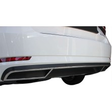 Skoda Super B8 Egzoz Çıkışı 3 Prç Krom 2015 ve Sonrası