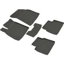 Refref Ford Focus 4 (2019+) Elite 4d Kauçuk Paspas - 4 Mevsim Koku Yapmaz Saf Kauçuk & Kaymaz Çivili Taban