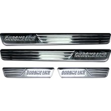 Renault Clio 4 Chrome Line Kapı Eşiği 4 Prç Krom 2013-2019