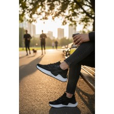 Enoch Özel Baskı Detaylı ve Darbe Emici Tabanlı Yürüyüş Için Erkek Spor Ayakkabı