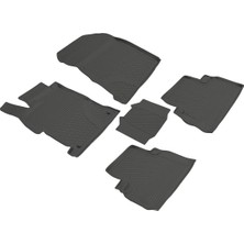 Refref Honda Civic 8 (06-11) Elite 4d Kauçuk Paspas - 4 Mevsim Koku Yapmaz Saf Kauçuk & Kaymaz Çivili Taban