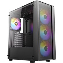 Antec AX65 Argb 4X120MM Fan Atx Siyah Mid Tower Gaming (Oyuncu) Kasası
