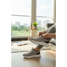 Enoch Nefes Alabilir Triko Dokulu ve Hava Kanallı Ortopedik Tabanlı Erkek Spor Ayakkabı