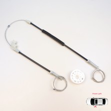 Bross Otomotiv Mitsubishi Carisma Da 1995-2006 4/5 Kapı MR912459 Için Ön Sol Cam Kriko Tamir Seti
