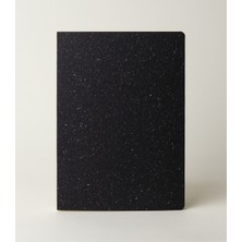 Bazen Defter Siyah Kırçıllı Açık Ciltli Sert Kapaklı Defter