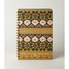 Bazen Defter Güzel Desen Sert Kapaklı Spiralli Süresiz Planlayıcı Ajanda 16X24CM