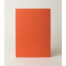 Bazen Defter Turuncu Kırçıllı Açık Ciltli Sert Kapaklı Defter