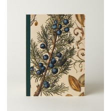 Bazen Defter Yaban Mavisi Sırtı Bez Ciltli Defter