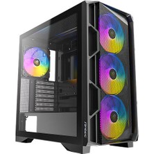 Antec AX1000 Argb 4X120MM Fan Atx Siyah Mid Tower Gaming (Oyuncu) Kasası