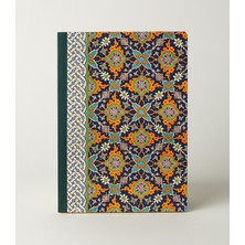 Bazen Defter Saray Deseni Sırtı Bez Ciltli Defter