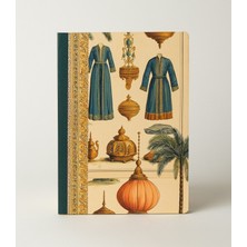 Bazen Defter Doğu Esintisi Sırtı Bez Ciltli Defter