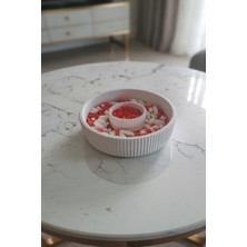 Safir Design El Yapımı Çizgili Dekoratif Kase - Özel Taş Hediyeli Minimalist Dekoratif Kase