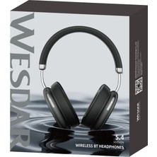 Wesdar K-283H Bluetooth Kulak Üstü Katlanabilir Taşıma Çantalı Kulaklık
