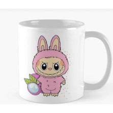 Nasyonel Toys Labubu Figürlü Kupa Bardak – Beyaz Seramik Mug