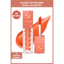 Maybelline New York Sunkisser Hazy Matte Likit Allık  - 34 Peachy Quench