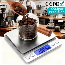 Goldorion Hassas Dijital Mutfak ve Takı Terazisi - 500G Kapasite / 0.01G Hassasiyet - Paslanmaz Çelik Tablalı