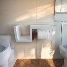 Moxo Store Dekoratif Ahşap Tuvalet Kağıdı Askısı