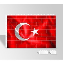 Basel Maison Şanlı Türk Bayrağı - Yapboz LEGO Resim