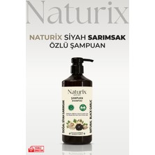 Naturix Siyah Sarımsak Şampuanı - Paraben, Tuz, Fosfat Içermeyen Kokusuz & Tuzsuz 600 ml