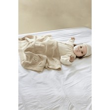 Miespiga Pamuklu Triko Örgü Bebek Battaniyesi Sycamore