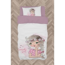 Mekta Home  Romantic Girl Desenli Nevresim Takımı