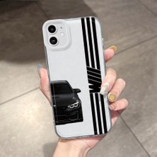 HONTINGA iPhone 11 ile Uyumlu Şeffaf Kılıfı Kamera Korumali Bmw Desen Yumuşak Silikon Telefon Kılıfı K5-0256