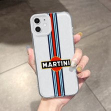 HONTINGA iPhone 12 ile Uyumlu Kılıfı Şeffaf Kamera Korumali Araba Markası Desen Airbag Yumuşak Silikon Telefon Kılıfı K5-0257