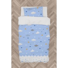 Mekta Home  Bulut ve Yıldız Desenli Nevresim Takımı