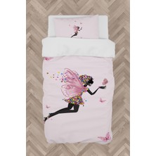 Mekta Home  Uçan Kelebekli Prenses Desenli Nevresim Takımı