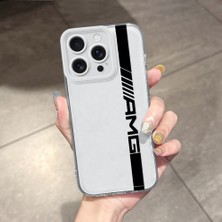 HONTINGA iPhone 16 Pro ile Uyumlu Kılıfı Şeffaf Kamera Korumali Araba Logosu Desen Airbag Yumuşak Silikon Telefon Kılıfı K5-0259