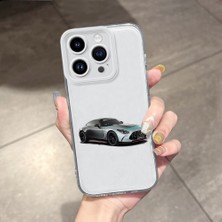 HONTINGA iPhone 15 Pro ile Uyumlu Kılıfı Şeffaf Kamera Korumali Spor Araba Desen Airbag Yumuşak Silikon Telefon Kılıfı K5-0262