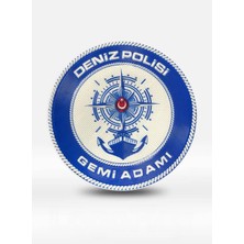 Çukurova Ütü Deniz Polisi Gemi Adamı Arması 7 cm Tpu 3D Cırtlı