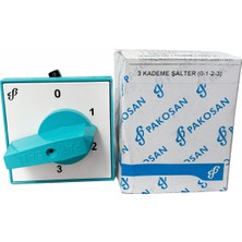 Pakosan 3 Fazlı 3 Kademeli Monofaz Cıkışlı 63A  Kutup Degiştirici