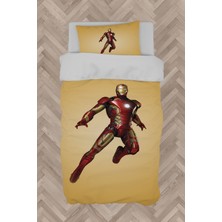 Mekta Home  Iron Man Desenli Nevresim Takımı