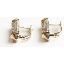 Sonche Dikdörtgen Formlu Çelik Küpe SNC-3009