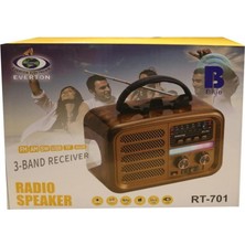 Everton RT-701 Fenerli ,şarjlı  Nostaljik Radyo ( Bluetooth-Usb-Sd-Fm )