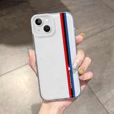 HONTINGA iPhone 13 ile Uyumlu Kılıfı Şeffaf Kamera Korumali Bmw Desen Airbag Yumuşak Silikon Telefon Kılıfı K5-0252