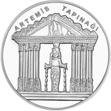 AgaKulche Artemis Tapınağı Gümüş Sikke Coin
