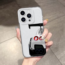 HONTINGA iPhone 14 Pro ile Uyumlu Şeffaf Kılıfı Kamera Korumali Bmw Desen Yumuşak Silikon Telefon Kılıfı K5-0256