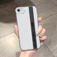 HONTINGA iPhone 8 ile Uyumlu Kılıfı Şeffaf Kamera Korumali Araba Markası Desen Airbag Yumuşak Silikon Telefon Kılıfı K5-0257