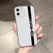 HONTINGA iPhone 12 ile Uyumlu Kılıfı Şeffaf Kamera Korumali Araba Logosu Desen Airbag Yumuşak Silikon Telefon Kılıfı K5-0259