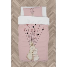 Mekta Home  Sevimli Tavşan Desenli Nevresim Takımı