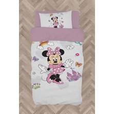 Mekta Home  Minnie Mause Küçük Figür Desenli Nevresim Takımı