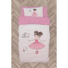 Mekta Home  Prenses Kız ve Kedi Desenli Nevresim Takımı