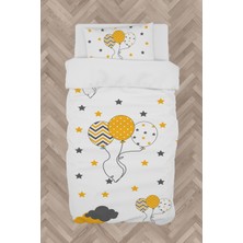 Mekta Home  Üç Balonlu Seksek Desenli Nevresim Takımı