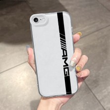HONTINGA iPhone Se 2022 ile Uyumlu Kılıfı Şeffaf Kamera Korumali Araba Logosu Desen Airbag Yumuşak Silikon Telefon Kılıfı K5-0259