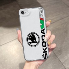 HONTINGA iPhone 8 ile Uyumlu Şeffaf Kılıfı Kamera Korumali Araba Markası Desen Airbag Yumuşak Silikon Telefon Kılıfı K5-0260