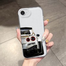 HONTINGA iPhone 16E ile Uyumlu Kılıfı Şeffaf Kamera Korumali Hayal Arabası Desen Airbag Yumuşak Silikon Telefon Kılıfı K5-0263